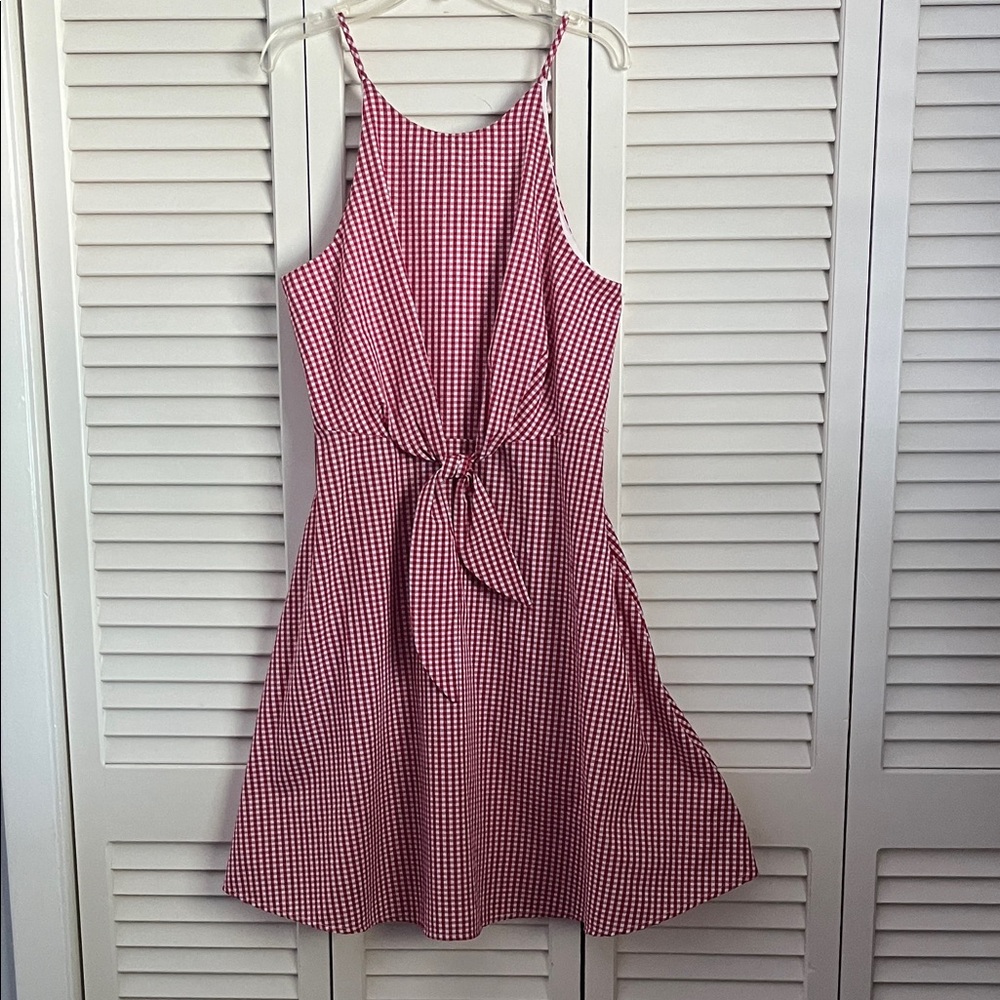 Soprano Red Gingham Mini Dress